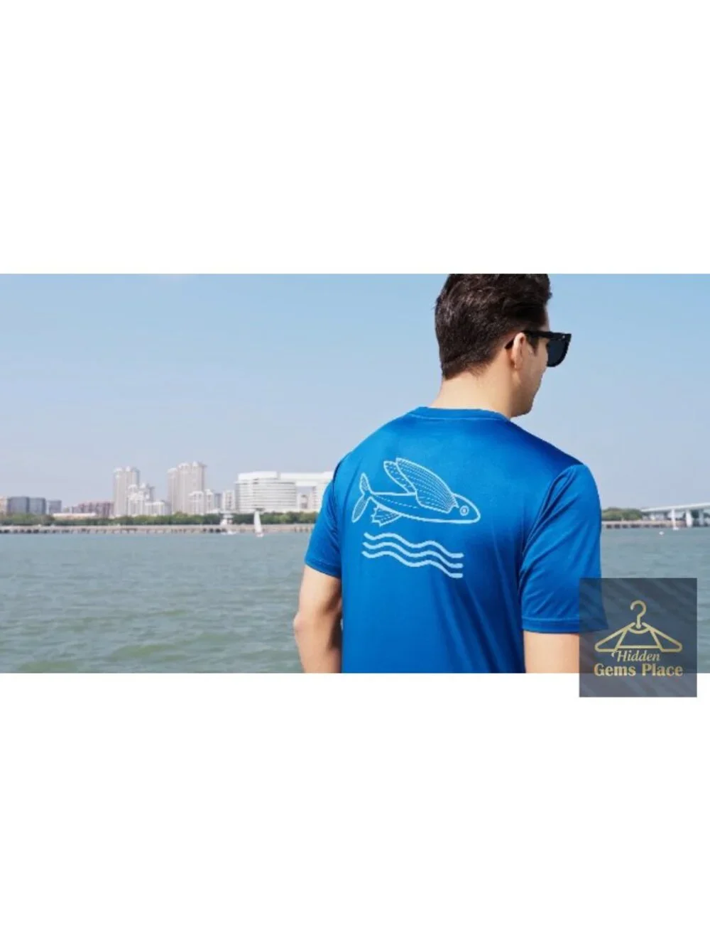 Men's UPF 50+ Rash Guard Shirt Quick Dry UV Sun Protection Fishing Swim Tee
